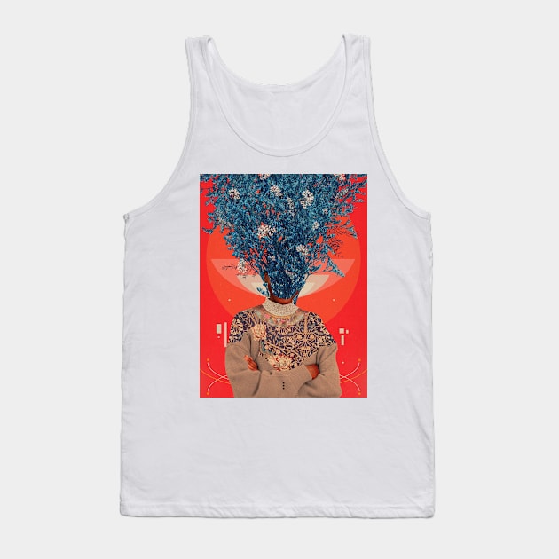 Her Veiled Smiles Tank Top by FrankMoth